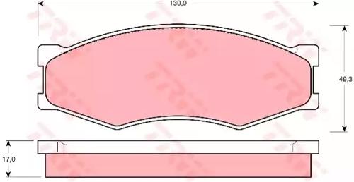 TRW GDB318 Brake pads