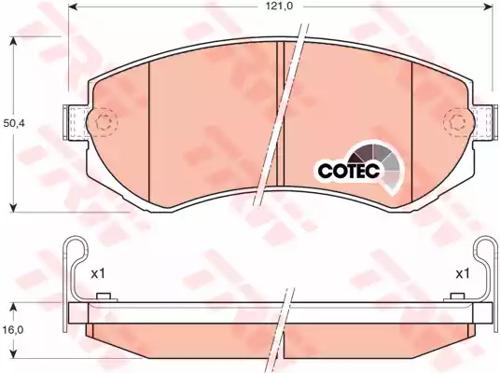 TRW GDB3208 Колодки гальмівні TRW GDB3208 Колодки гальмівні