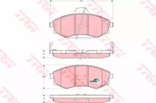 TRW GDB3256 Brake pads TRW GDB3256 Brake pads