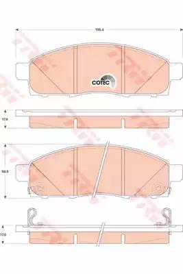 TRW GDB3502 Brake pads TRW GDB3502 Brake pads
