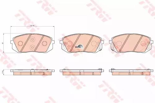 TRW GDB3530 Brake pads