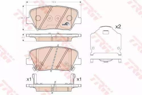 TRW GDB3549 Колодки гальмівні TRW GDB3549 Колодки гальмівні