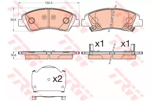 TRW GDB3618 Brake pads TRW GDB3618 Brake pads