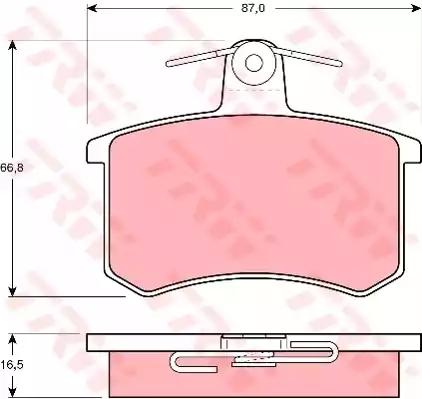 TRW GDB814 Колодки гальмівні TRW GDB814 Колодки гальмівні