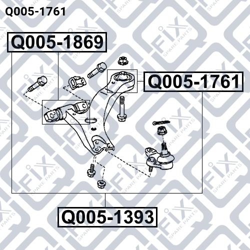 Q-FIX Q005-1761 Сайлентблок Q-FIX Q005-1761 Сайлентблок