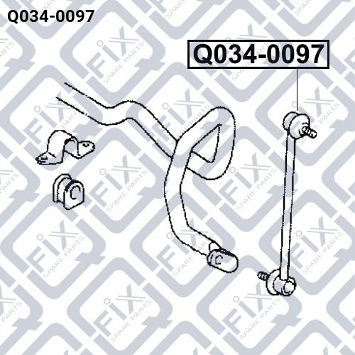 Q-FIX Q034-0097 Стойка стабилизатора подвески Q-FIX Q034-0097 Стойка стабилизатора подвески