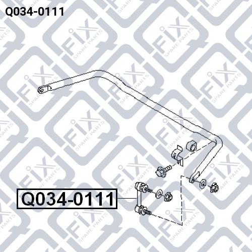 Q-FIX Q034-0111 Тяга стабілізатора підвіски