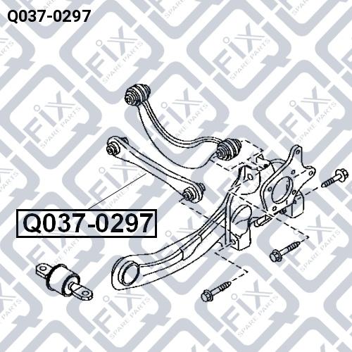 Q-FIX Q037-0297 Важіль підвіски колеса Q-FIX Q037-0297 Важіль підвіски колеса