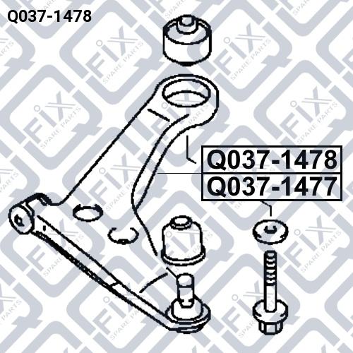 Q-FIX Q037-1478 Важіль підвіски колеса Q-FIX Q037-1478 Важіль підвіски колеса