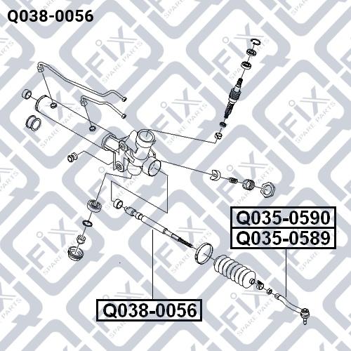 Q-FIX Q038-0056 Рульова тяга Q-FIX Q038-0056 Рульова тяга