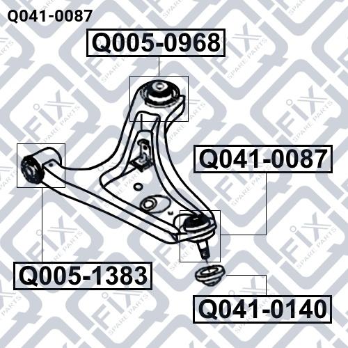 Q-FIX Q041-0087 Joint assy suspension