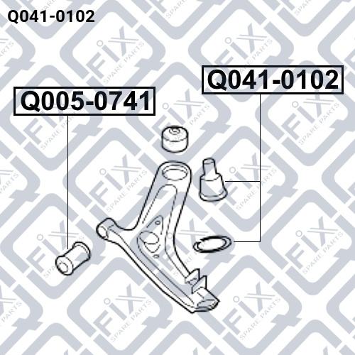 Q-FIX Q041-0102 Joint assy suspension
