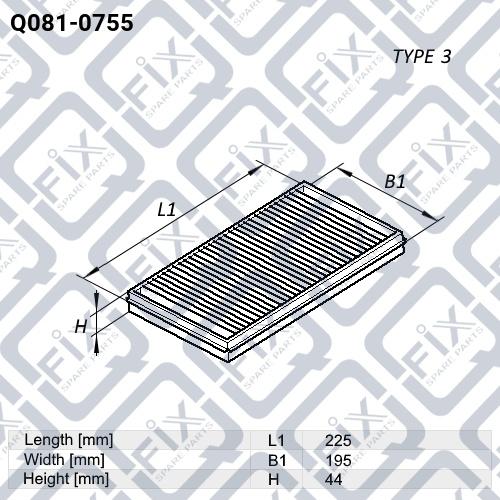 Q-FIX Q081-0755 Air filter Q-FIX Q081-0755 Air filter