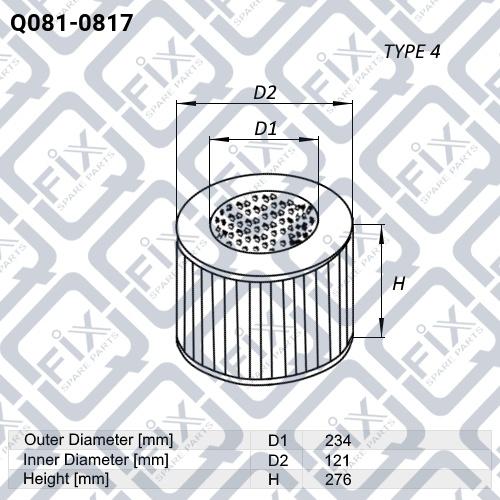 Q-FIX Q081-0817 Фильтр воздушный Q-FIX Q081-0817 Фильтр воздушный