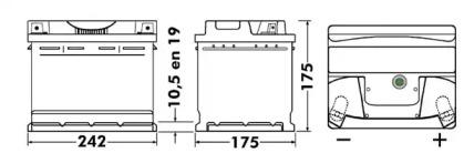 Exide EB543 Batterie