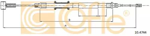 Cofle 10.4744 Brake cable Cofle 10.4744 Brake cable