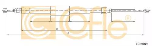 Cofle 10.6689 Brake cable Cofle 10.6689 Brake cable