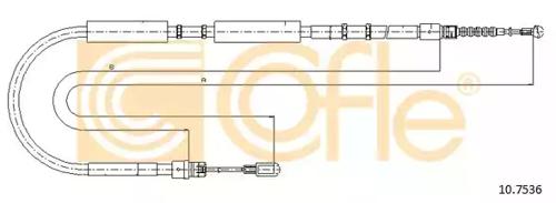 Cofle 10.7536 Brake cable