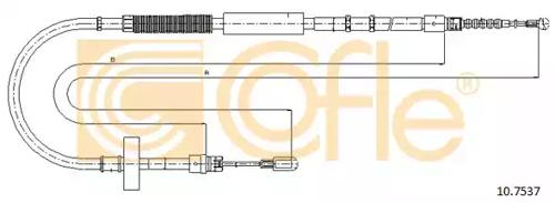 Cofle 10.7537 Brake cable Cofle 10.7537 Brake cable
