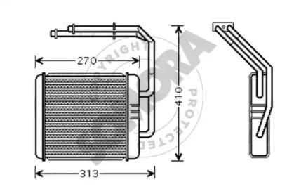 Somora 086150 Радіатор пічки