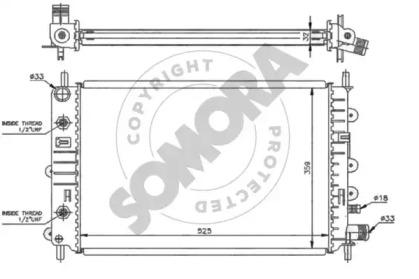 Somora 093142A Радіатор Somora 093142A Радіатор
