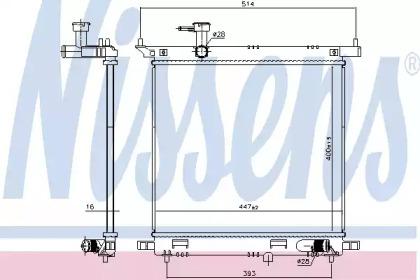 Nissens 606138 Радіатор Nissens 606138 Радіатор