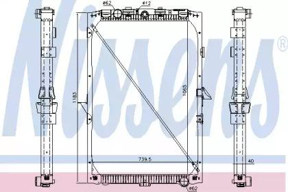 Nissens 61447 Радіатор Nissens 61447 Радіатор