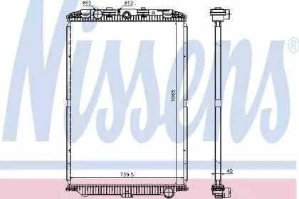 Nissens 614470 Радіатор Nissens 614470 Радіатор