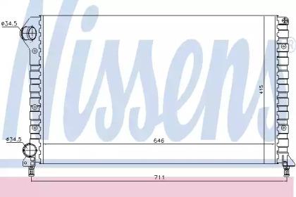 Nissens 61766 Радіатор охолодження двигуна Nissens 61766 Радіатор охолодження двигуна