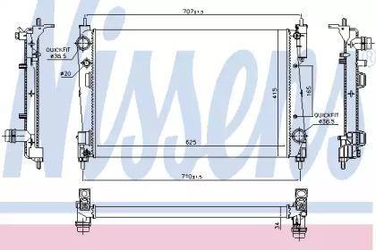 Nissens 61915 Радіатор Nissens 61915 Радіатор
