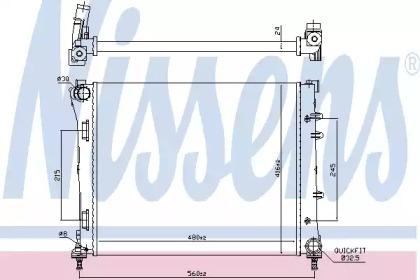 Nissens 61935 Радіатор