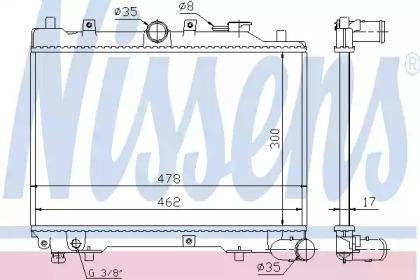 Nissens 62512 Радіатор