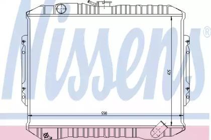 Nissens 62840 Радіатор охолодження двигуна Nissens 62840 Радіатор охолодження двигуна