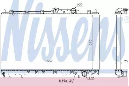 Nissens 628431 Радіатор Nissens 628431 Радіатор