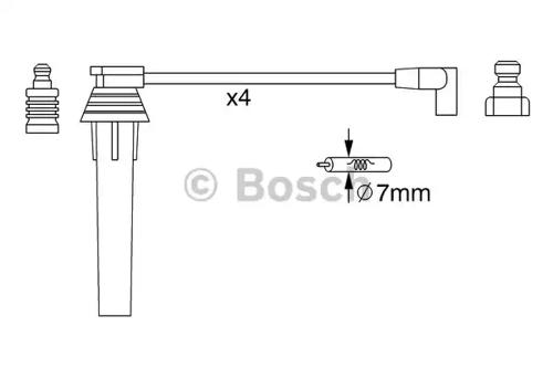 Bosch 0 986 357 270 Zuendkabel Bosch 0 986 357 270 Zuendkabel