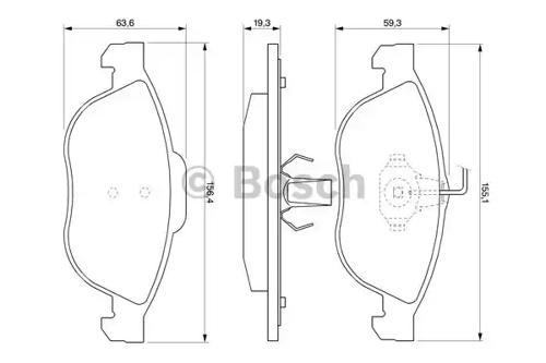 Bosch 0 986 424 507 Brake pads