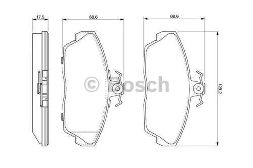 Bosch 0 986 424 566 Brake pads