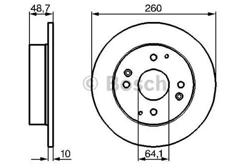 Bosch 0 986 478 172 Brake disc