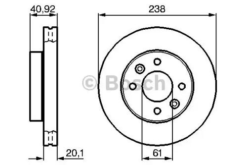 Bosch 0 986 478 276 Brake disc Bosch 0 986 478 276 Brake disc