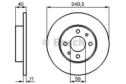 Bosch 0 986 478 342 Brake disc Bosch 0 986 478 342 Brake disc