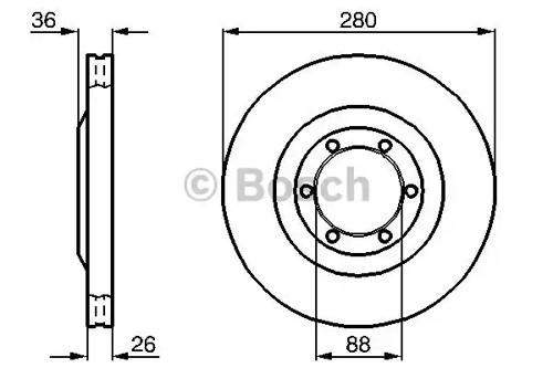 Bosch 0 986 478 437 Brake disc Bosch 0 986 478 437 Brake disc