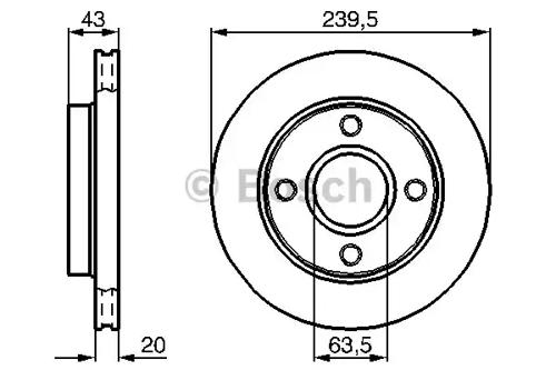 Bosch 0 986 478 502 Brake disc Bosch 0 986 478 502 Brake disc