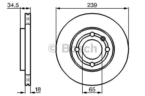 Bosch 0 986 478 621 Brake disc