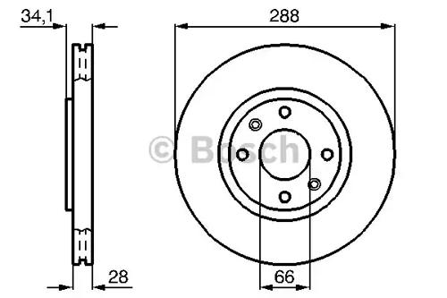 Bosch 0 986 478 980 Brake disc Bosch 0 986 478 980 Brake disc