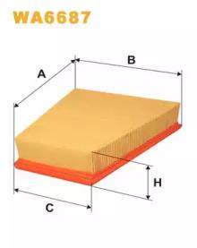 Wix Filters WA6687 Фільтр повітряний