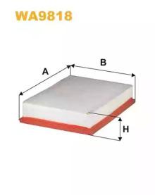 Wix Filters WA9818 Фільтр повітряний Wix Filters WA9818 Фільтр повітряний