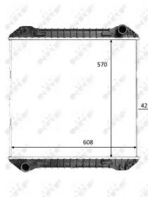 NRF 50264 Радіатор охолодження двигуна