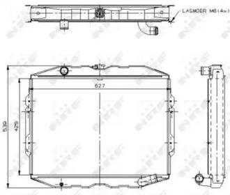 NRF 504115 Радіатор охолодження двигуна