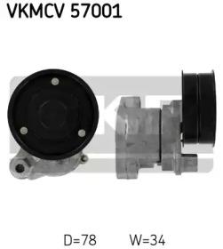 SKF VKMCV57001 Ролик натяжний ременя поліклинового