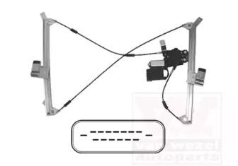 Van Wezel 0330266 Regulator assy door window Van Wezel 0330266 Regulator assy door window